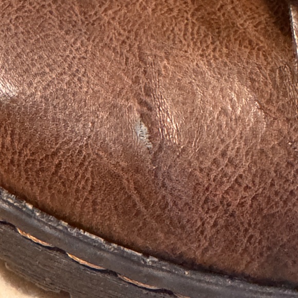 ✨ Cozy Plaid-Lined Brown Combat Boots — b.o.c. by Born - Picture 6 of 6